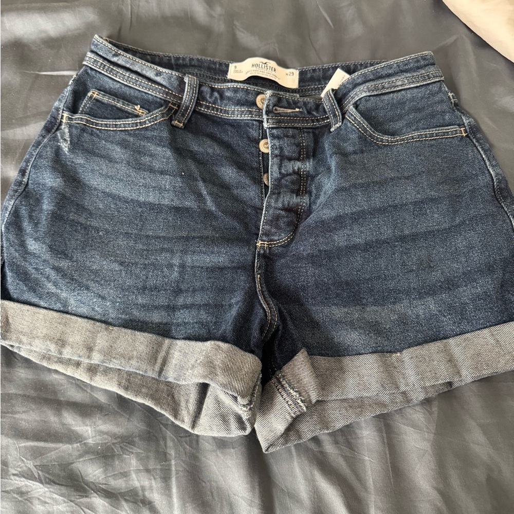 Hollister Women's Denim Shorts - Blue